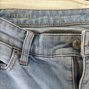 Talbots Light Blue Straight Crop Jeans size 6